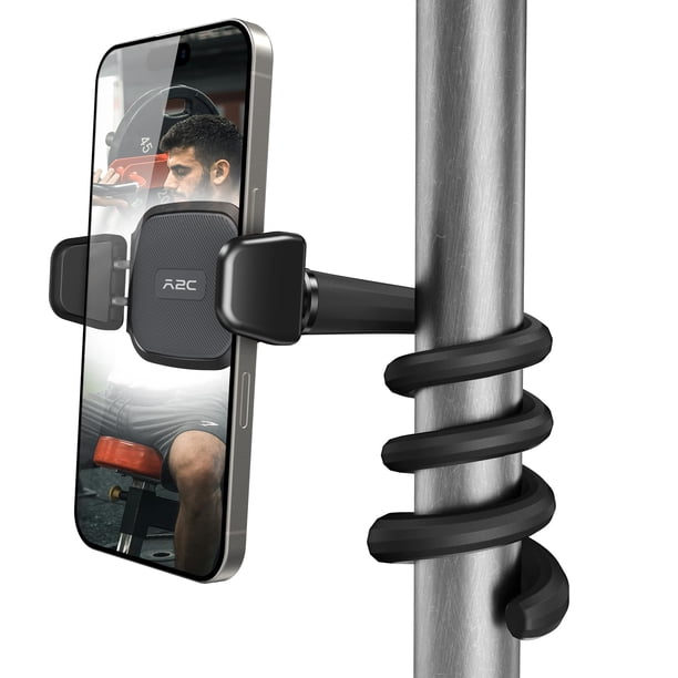 Soporte de teléfono flexible A2C para cinta de correr, bicicleta de spinning, cochecito