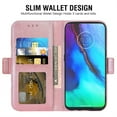 thumbnail image 4 of Compatible with Moto G Stylus 2020 MotoG Pro Wallet Phone Case and Tempered Glass Screen Protector Flip Credit Card Holder Stand Mandala Flower Cell Cover for Motorola GStylus XT2043-4 Women Pink, 4 of 9