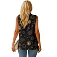 thumbnail image 3 of Psesaysky Astronomy Print Womens Waistcoat Vest Sleeveless Blazers for Women Business Casual Fashion Open Front Suit Vest, Size 5XL, 3 of 6