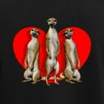 thumbnail image 3 of CafePress - Heart Meerkats Pajamas - Women's Short Sleeve Print T-Shirt and Pants Dark Cotton Pajama Set, 3 of 7
