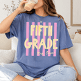 thumbnail image 2 of Custom Fifth Grade Teacher Comfort Colors Shirt, Personalized Mrs Teacher Tee, Back To School Gift For Elementary 5th Grade Teacher, 2 of 6