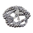thumbnail image 1 of Medalla de San Miguel con cuentas negras de Rosary Nazareth Store, 1 of 6