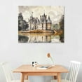 thumbnail image 2 of GOSMITH  Old Building Landscape Watercolor Background Vintage Architecture Poster Canvas Print Picture Wall Art Poster for Home Family Decor, 2 of 4