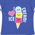 thumbnail image 4 of Inktastic I Love Ice Cream with Cute Ice Cream Cone Boys or Girls Toddler T-Shirt, 4 of 5