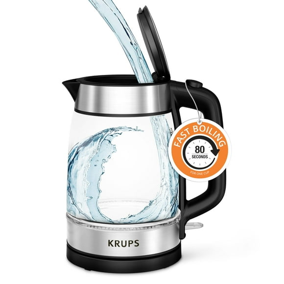 KRUPS Glass Electric Kettle, 17 Liters