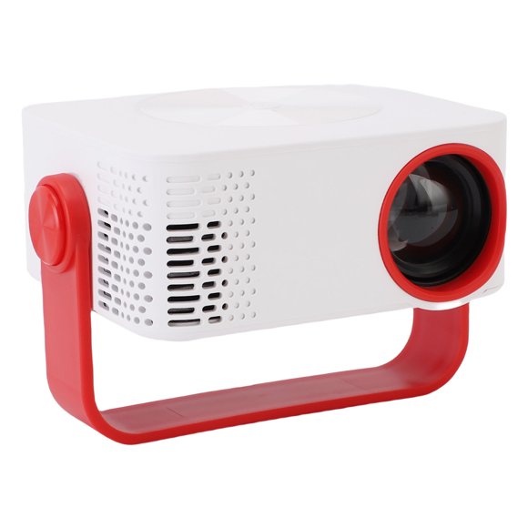 360 Rotating Small Projector Portable, Full HD 1080P WiFi LED Movie, Mini Projector for TV Stick Laptop PC with Auto Correction and Zoom Function