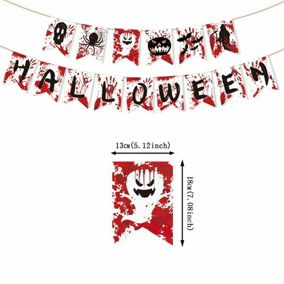 Alvkcefs Halloween Party Decorations Happy Halloween Banner Halloween Garland Halloween Decor Halloween Decor