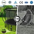 thumbnail image 2 of YORIN Trampoline pour Enfants de 8 à 9 Ans, Trampoline de 15 Pi pour Adultes avec Filet de Protection, Panier de Basketball, Échelle, Capacité de Poids de 1500 Lb, Trampoline Récréatif Extérieur, Trampoline Robuste, 2 of 7