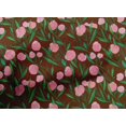 thumbnail image 4 of oneOone Cotton Poplin Brown Fabric Leaves & Flower Floral Quilting Supplies Print Sewing Fabric By The Yard 42 Inch Wide, 4 of 4