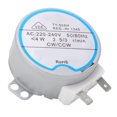 thumbnail image 3 of Motor oscilante Mini Motor síncrono de acero inoxidable de bajo ruido undireccional CW CCW Motor para electrodomésticos DIY AC 220‑240V, 3 of 8
