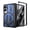 Blue, variant on Decase Heavy Duty Shockproof Case for Samsung Galaxy Z Fold 8 with Kickstand Magnetic Hinge Protection Matte Armor Cover, Black