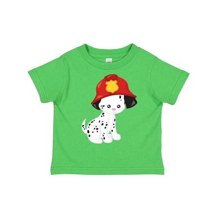 

Inktastic Fireman Dog Cute Dog Puppy Doggo Dalmatian Gift Toddler Boy or Toddler Girl T-Shirt