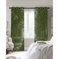 thumbnail image 3 of Sage Green Trees Blackout Curtains, Light Blocking Print Window Curtains, Forest Art Decor Spring Summer Nature Leaf Thermal Insulated Window Drapes for Living Room 2 Panels, 104"W x 52"L, 3 of 9