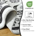 thumbnail image 5 of Balacho Cozy Boho Vintage Floral Area Rug, 4' x 6', Black, 5 of 7