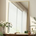 thumbnail image 1 of BEAUTYPEAK 26"x38" Bathroom Mirror Wall Mirror with Rectangular Metal Frame, Gold, 1 of 8
