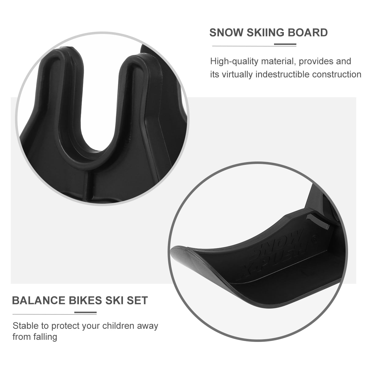 1 Set of Skiing Board Ski Set Snow Ski Set for Balance Bikes 
