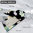 thumbnail image 6 of 2Pack Luggage Tags for Suitcases, Cute  Pu Leather Cruise Luggage Tag with  Cover ID Label Address Card and Metal Ring Suitable for Women Men  Travel Bag Colorful Little Flower 9, 6 of 7