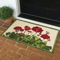 thumbnail image 2 of Indoor/Outdoor Hooked Rug, Geranium Rug 24"x42", 2 of 5