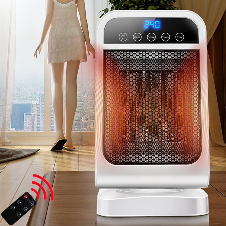 WUXICHEN Space Heater, Portable Oscillating Electric Heater With  Adjustablee Thermostat Remote, 80? Oscillation u0026 24H Timer Heater With  Overheat Tip-over Safe Heater - Walmart.com