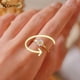 thumbnail image 2 of Anillo de ansiedad a la moda, anillos giratorios antiestrés, anillo antiestrés para niñas y mujeres, anillo de dedo ajustable con margaritas y flores, regalo Tan Jianjun unisex, 2 of 2