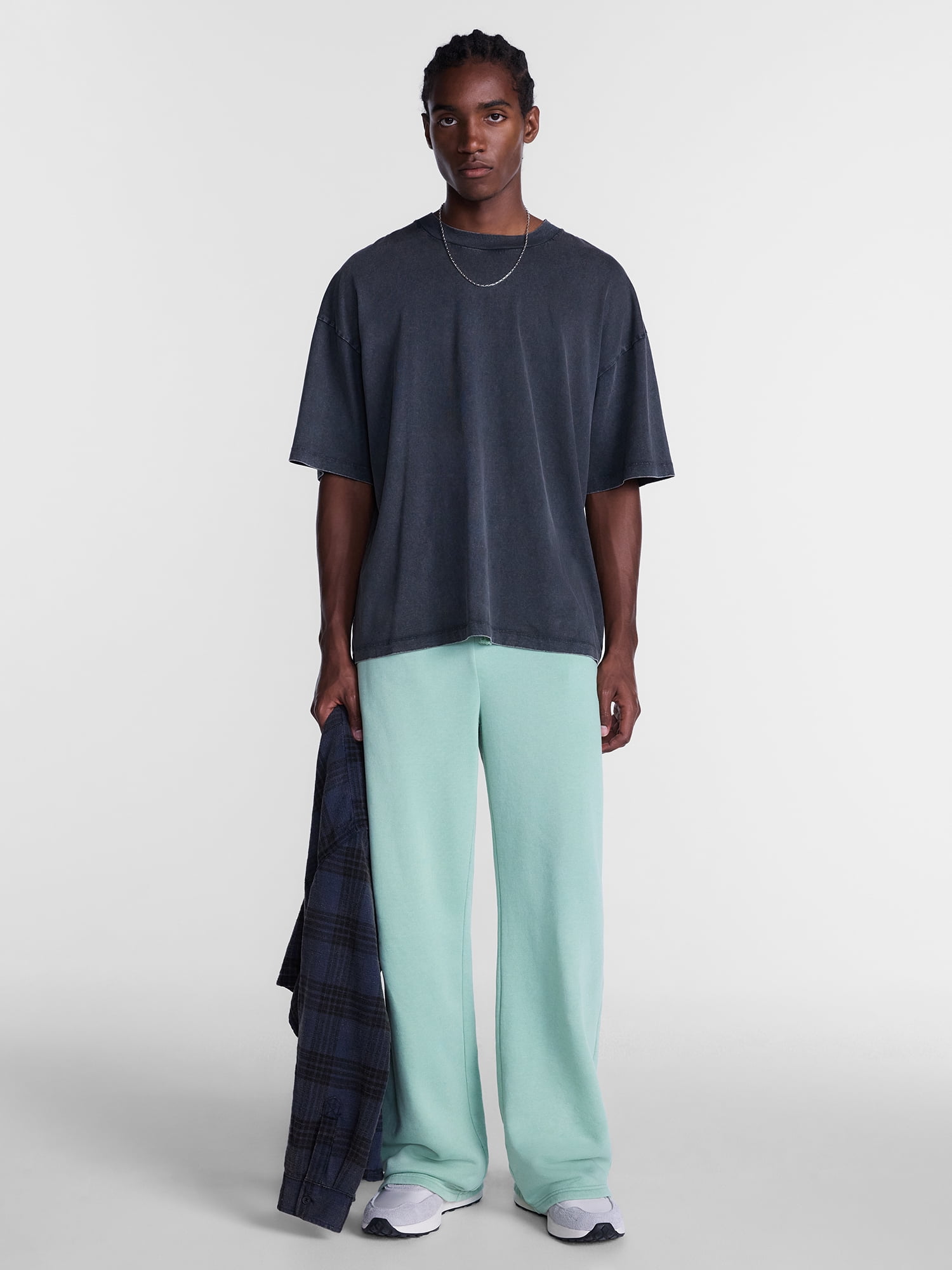 No Boundaries Fleece Open Hem Sweatpants, Men's XS-5XB