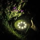 thumbnail image 3 of Focos solares para jardín de exterior, paquete de 4, 8 luces LED, proyectores solares, IP65, inalámbricos, de acero inoxidable, para decoración de césped, terrazas, caminos y plantas., 3 of 4