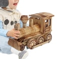 thumbnail image 4 of Tren de vapor de juguete, modelo de locomotora de madera, locomotora de vapor simulada, tren de madera, logra más, 4 of 9