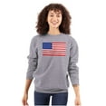 thumbnail image 3 of Classic American Flag USA Pride Sweatshirt for Men or Women Brisco Brands M, 3 of 6