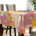 thumbnail image 5 of Yayeee Tablecloths 60" x 60" Rectangle Wrinkle Resistant Party Table Cover, Purple Retro Rainbow, 5 of 8