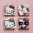 thumbnail image 4 of Sanrio Hello Kitty-Espejo de doble cara Kawaii, bonito Kuromi My Melody, dibujos animados, portátil, plegable, para estudiantes, maquillaje, regalos para niñas, 4 of 4