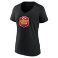 thumbnail image 2 of Women's Black Kansas City Chiefs Kingdom Mexico V-Neck T-Shirt, 2 of 3