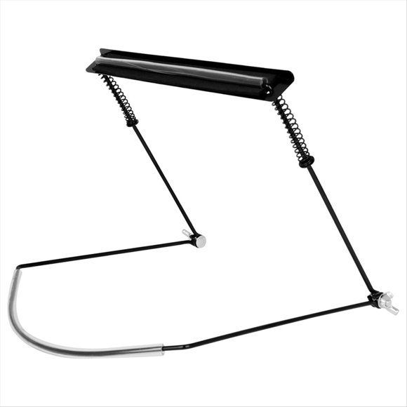 Soporte para Armónica FW-5 de 24 Orificios, Construcción Metálica, Soporte de Cuello Ajustable, Accesorios Profesionales para Armónica, Color Negro.