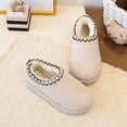 thumbnail image 5 of SERTGUTR Kids Fleece Lined Snow Boots, Slip-On Embroidered Winter Shoes, Non-Slip Chunky Sole Warm Ankle Boots, Everyday School Outdoor Boys Girls Boots(3.5-4 Years,25), 5 of 6