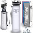 thumbnail image 1 of Botella de agua Embrava Best Sports de 1 litro con correa y filtro transparente, 1 of 6