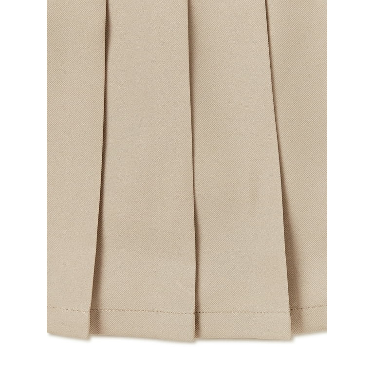 Khaki skirt school cheap