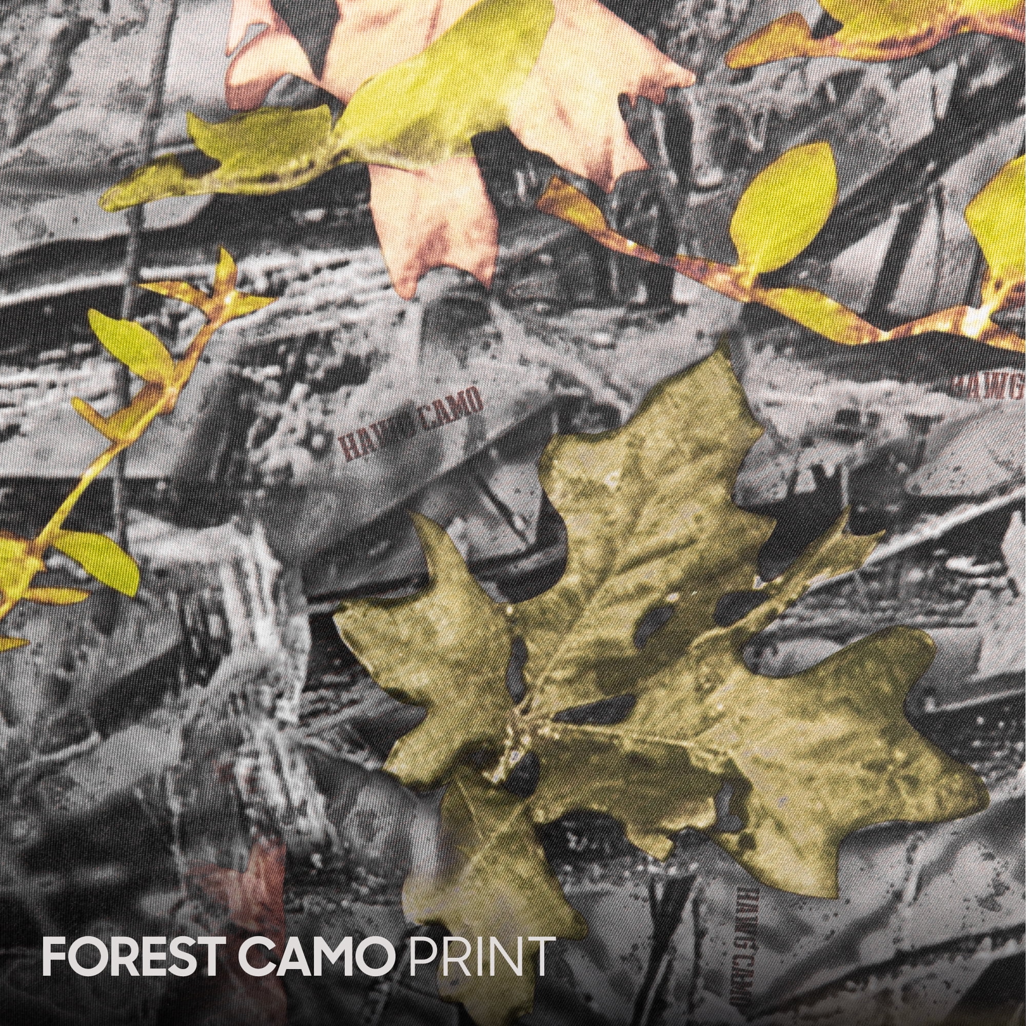 BDK Realistic Forest Camo Car Seat Covers for Car Truck SUV, Full Set Front and Rear Bench, Hunter Camouflage Auto Protector, Camouflage