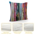 thumbnail image 4 of Nawypu  Abstract Throw Pillow Cushion Cover, Multicolored Expressionist Work of Art Vibrant Rainbow Design Tainted Pattern, Decorative Square Accent Pillow Case, Rainbow Color, 4 of 5