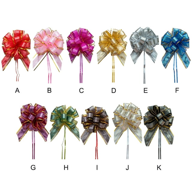 Pull Bows Ribbon for Gift Wrapping Festive Wedding Decoration Wear-resistant Gifts Baskets Multifunctional Christmas Present Fushcia