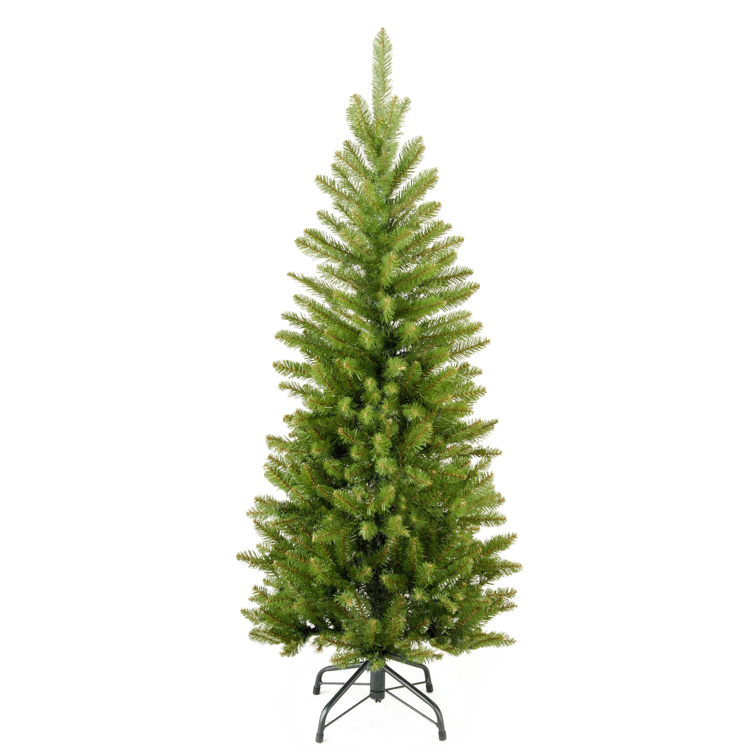KW7-300-30 National Tree 3 Foot Kingswood Fir Wrapped Pencil Tree with 50 Clear Lights