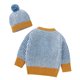 thumbnail image 2 of Gibobby Blusa Termica Blusa de punto para bebé infantil Sombrero Trajes Niñas Niños Tops Sudadera Algodón Suéter Niños Tops(Azul, 3-6 Meses), 2 of 5