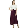 thumbnail image 6 of Phagun Ladies Solid Plum Thai Fisherman Pants Self Tie Waist Casual Wear-Large, 6 of 6