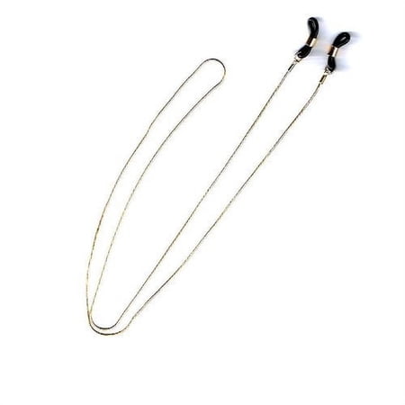 South Beach Ltd. Gold Eyeglass Chain, Thin Snake