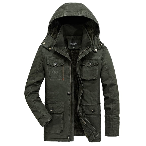 Ketyyh-chn99 Men's Coat Slim Coat Trench Jacket Long Parka Overcoat Outwear Green,6XL