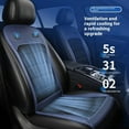 thumbnail image 2 of Car Seat Cushion Summer Cool Ventilated Seat Pad Breathable Heat Dissipation Home USB Fan Cushion Car Ice Silk Cooling Pad, 2 of 10