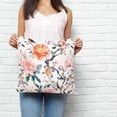 thumbnail image 3 of Throw Pillow Covers 16x16 Inch, Floral Blossom Decorative Pillow Cases for Couch Sofa Bed, Farmhouse Oil Painting Botanical Bird Cotton Linen Square Home Decor Pillowcases with Hidden Zipper, 3 of 7