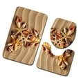 thumbnail image 1 of 3Pcs/set Bathroom Mat Set Anti-Slip Kitchen Bath Mat kitchen bath mat set Carpet Bathroom Toliet Rug Washable Beach Style, 1 of 8