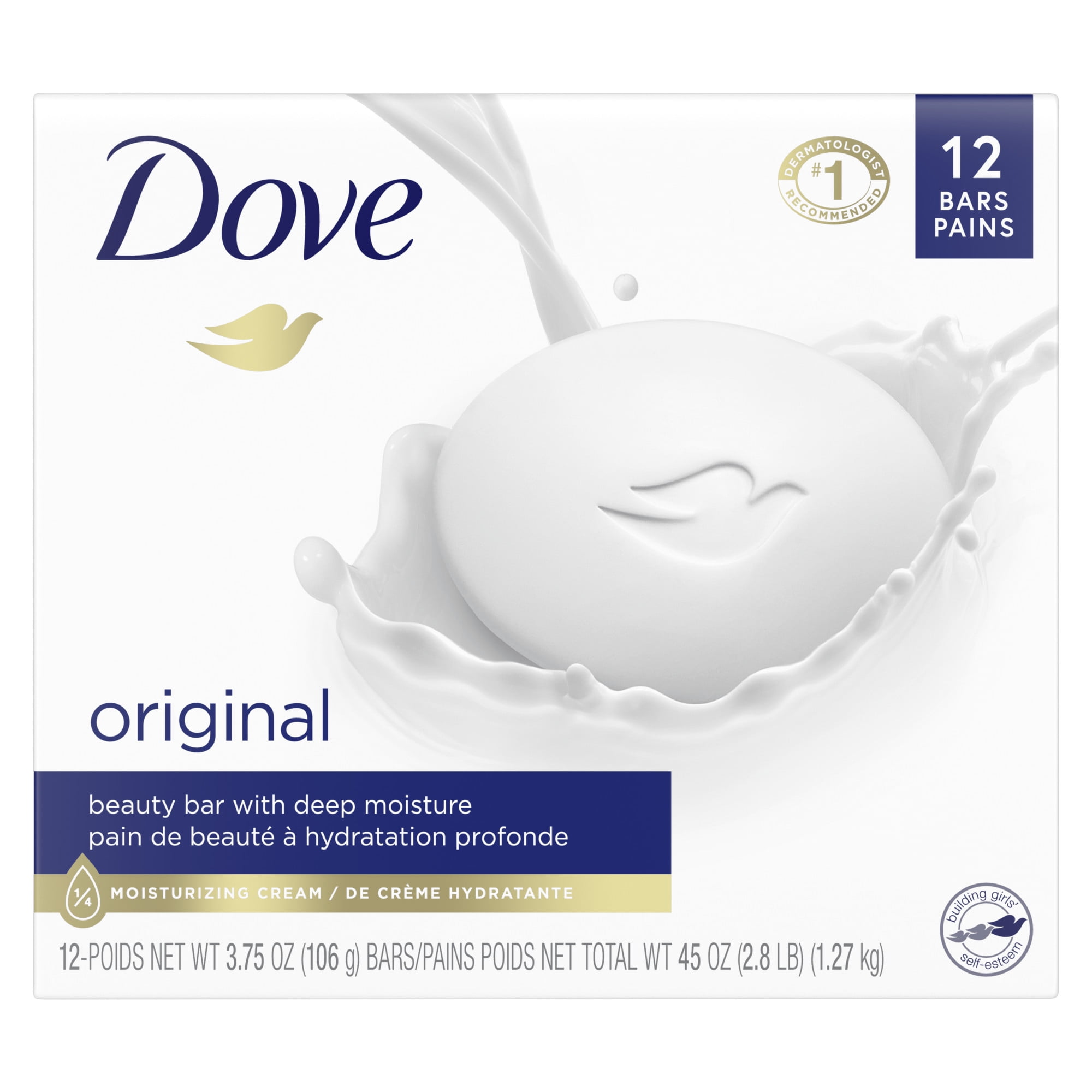 Dove Beauty Bar Original Gentle Skin Cleanser Made With 1 4 Moisturizing Cream 3 75 Oz 12 Bars Walmart Com Dove Beauty Bar Original Gentle Skin Cleanser Made With 1 4 Moisturizing Cream 3 75 Oz 12 Bars Walmart Com