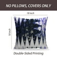thumbnail image 2 of LALILO Throw Pillow Covers Psychedelic Zigzag Art Backdrop Blue Cushion Cover 18" x 18", 3940 Pack, 2 of 6