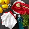 thumbnail image 5 of DII Modern Cotton Assorted Ribbed Terry Dishcloths in Tango Red (Set of 6), 5 of 5