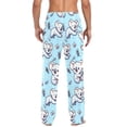 thumbnail image 4 of Cartoon Koala with Leaf Men's Pajama Pants Cotton Long Sleepwear Lounge Pants 2XL, 4 of 7